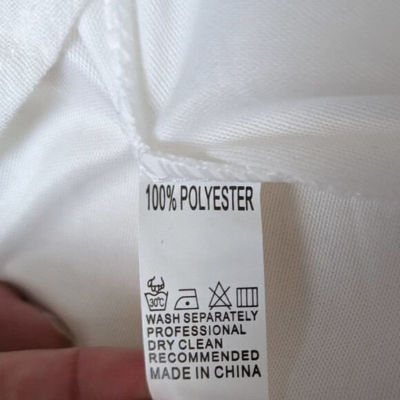 Shoreline White Summer Sun Dress Crochet Accent Sz LG - Picture 8 of 10